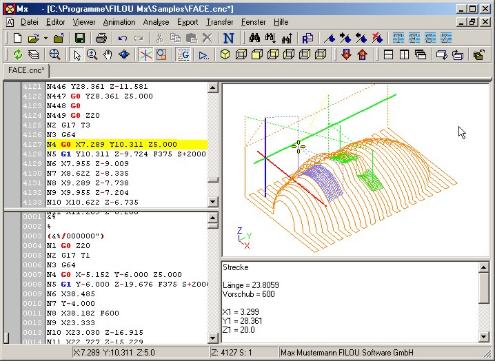 FILOU-MX2 - CNC-Backplot-Editor
