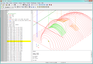 FILOU MX2, CNC Backplot Editor für WinPCNC